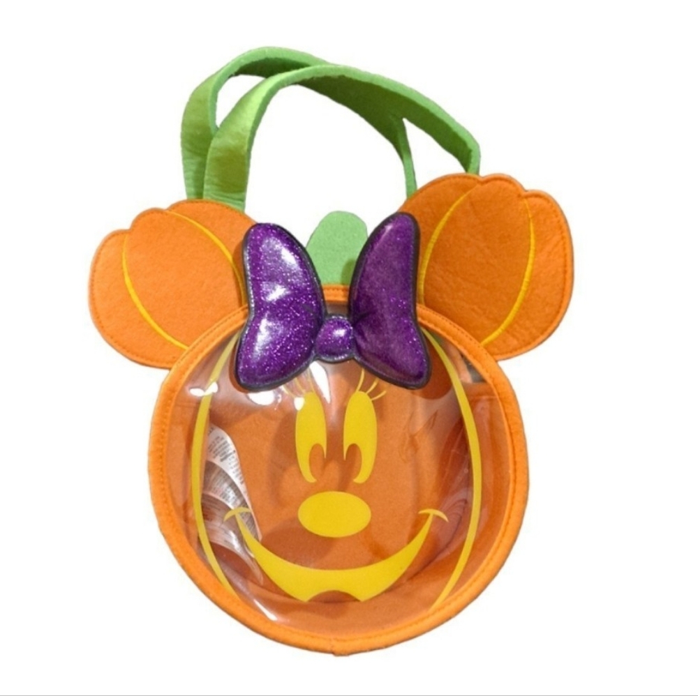 Disney Store Minnie Mouse Glow-in-the-Dark Pumpkin Trick Or Treat Bag